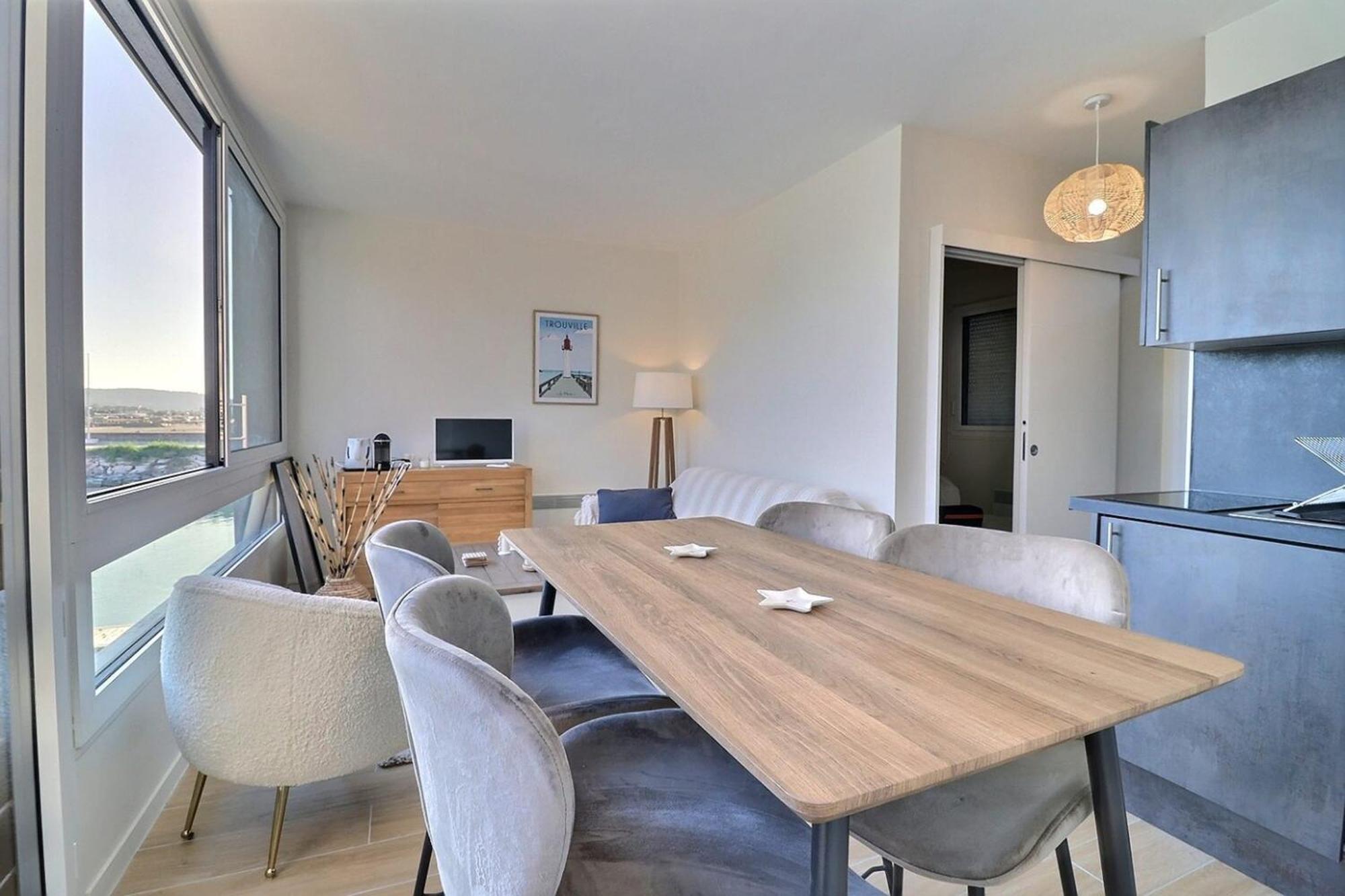 דוביל Sublime Apartment Facing The Port & Planches מראה חיצוני תמונה